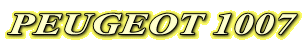 PEUGEOT 1007